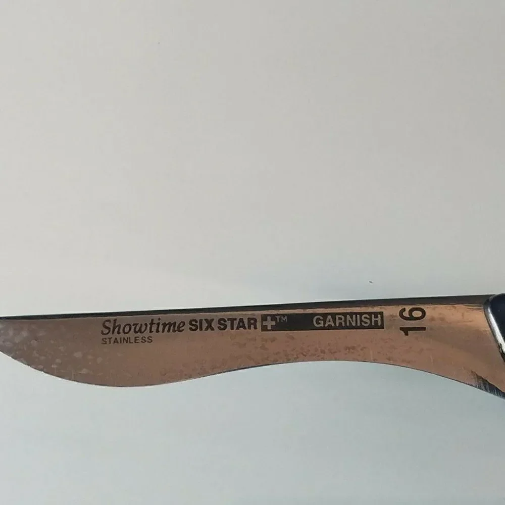 Ronco Showtime Six Star Lot Of 5 Stainless Steel Kitchen Knives Cutlery
